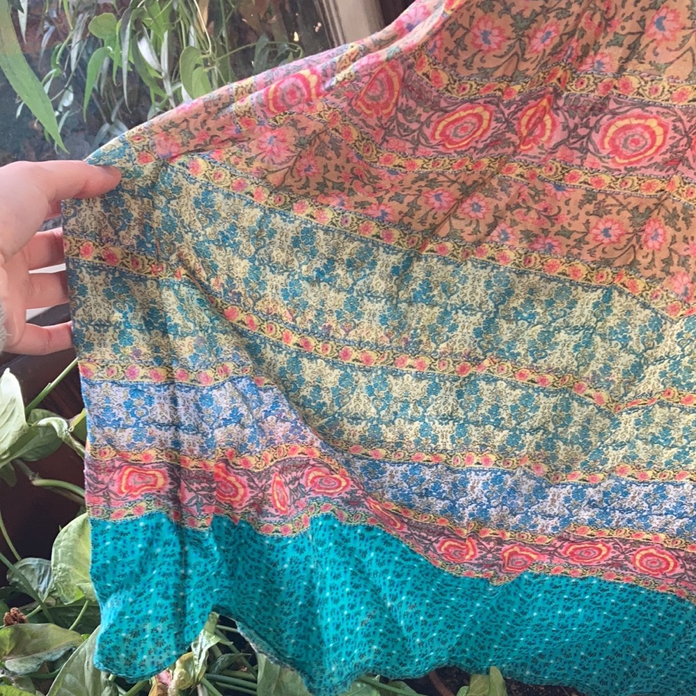 Boho psychedelic floral dress